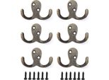 Dandibo 6X Ganci Da Parete Appendiabiti 4,2 Cm Metallo Ottone Ganci Appendiabiti
