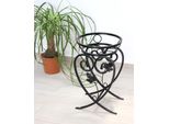 Dandibo Portafiori In Metallo Nero 49 Cm Sgabello Per Fiori KW420 Colonna Per Piante Portafiori Colonna Per Fiori Piccola