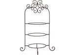 Clayre & Eef Etagere Per 3 Piatti 36X28X54 Cm Ferro Marrone