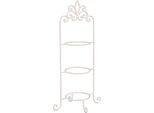 Clayre & Eef Etagere Per 3 Piatti 77 Cm Ferro Bianco