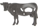 Clayre & Eef Apribottiglie 16X3X10 Cm Mucca Di Ferro Marrone