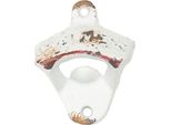 Apribottiglie Clayre & Eef 6X3X8 Cm Ferro Bianco