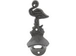 Clayre & Eef Apribottiglie 7X4X16 Cm Ferro Marrone Fenicottero