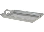 Vassoio Da Portata Clayre & Eef 45X32X3 Cm Plastica Color Argento