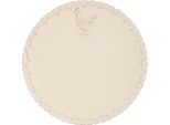 Piatto Da Portata Clayre & Eef Ø 26 Cm In Ceramica Beige Pollo