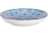 Piatto Fondo Clayre & Eef Ø 20X4 Cm In Ceramica Blu