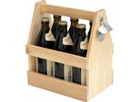 Dandibo Portabottiglie 6 Bottiglie In Legno Con Apribottiglie 93945 Borsa Da Uomo