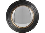 Specchio Clayre & Eef Ø 38 Cm Legno Nero