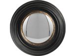Specchio Clayre & Eef Ø 16 Cm In Plastica Nera