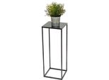 Dandibo Sgabello Per Fiori In Metallo Nero Quadrato 62,5 Cm Tavolino Per Fiori 434 Colonna Per Fiori Sgabello Moderno Per Piante