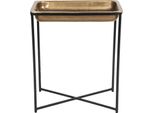 Tavolino Clayre & Eef 53X54X62 Cm Alluminio Color Rame