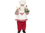 Clayre & Eef Babbo Natale 28 Cm Rosso Bianco Tessile