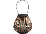 Lanterna Clayre & Eef Ø 23X22 Cm Legno Marrone