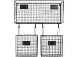 Clayre & Eef Mensola A Muro 56X12X65 Cm In Metallo Nero