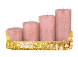 Nohel Giardino Candele Dell'avvento Rustico Metallo Rustico D5X6/8/10/12Cm 4Pcs