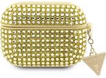 Guess Guaphdgtpd Airpods Pro Cover ZłOty/Oro Strass Triangolo Charm