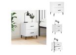 Vidaxl Comodino Bianco 40X35X47,5 Cm Materiale Legno - Comodini