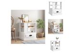 Vidaxl Tavolino Bianco 50X50X60 Cm In Legno - Tavolini