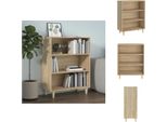 Vidaxl Credenza Sonoma Rovere 69,5X32,5X90 Cm Materiale Legno - Credenze