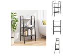 Vidaxl Scaffale A 3 Ripiani Nero 56X35X108 Cm - Librerie E Scaffali