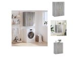 Vidaxl Armadio A Muro Grigio Sonoma 69,5X34X90 Cm - Credenze