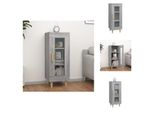 Vidaxl Credenza Grigio Sonoma 34,5X34X90 Cm Materiale A Base Di Legno - Credenze