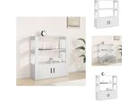 Vidaxl Credenza Bianca 80X30X90 Cm Materiale Legno - Credenze