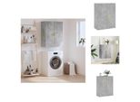 Vidaxl Armadio A Muro Grigio Cemento 69,5X34X90 Cm - Credenze