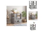 Vidaxl Tavolino In Cemento Grigio 50X50X60 Cm Materiale A Base Di Legno - Tavolini