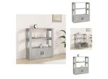 Vidaxl Credenza Grigio Cemento 80X30X90 Cm Materiale Legno - Credenze