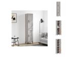 Vidaxl Credenza Grigio Sonoma 34,5X34X180 Cm Materiale A Base Di Legno - Credenze