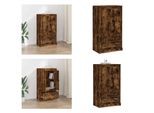 Vidaxl Credenza In Rovere Affumicato 60X35,5X103,5 Cm In Legno - Credenza - Credenza - Credenza - Armadio