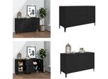 Vidaxl Credenza Nera 100X36X60 Cm In Legno - Credenza - Credenza - Armadio - Armadio Portaoggetti