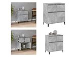 Vidaxl Credenza Grigio Cemento 60X35X70 Cm In Legno - Credenza - Credenza - Credenza - Credenza - Credenza