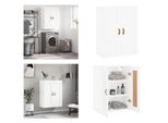 Vidaxl Armadio A Muro Bianco 69,5X34X90 Cm Materiale A Base Di Legno - Armadio A Muro - Armadio A Muro - Armadio - Armadio A Muro