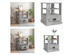 Vidaxl Tavolino In Cemento Grigio 50X50X60 Cm In Legno - Tavolino - Tavolini - Tavolino - Tavolo