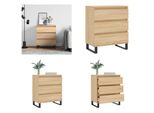 Vidaxl Credenza Sonoma Eiche 60X35X70 Cm Holzwerkstoff - Credenza - Credenze - Lagerschrank - Buffet