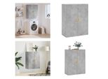 Vidaxl Armadio A Muro Grigio Cemento 69,5X34X90 Cm - Armadio A Muro - Armadio A Muro - Armadio - Armadio Portaoggetti