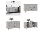 Vidaxl Credenza Grigio Cemento 100X36X60 Cm In Legno - Credenza - Credenza - Armadio - Armadio Portaoggetti