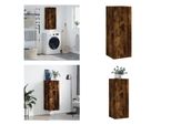 Vidaxl Armadio A Muro In Rovere Fumé 34,5X34X90 Cm - Armadio A Muro - Armadio A Muro - Armadio - Armadio Portaoggetti