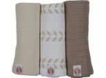 Pannolini Idrofili Lodger - 3 Pezzi - 70 X 70 Cm - Matcha - Birch | Pannolini Idrofili Grandi