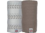 Pannolini Idrofili Lodger - 2 Pezzi - 110 X 110 Cm - Matcha - Birch / Buffalo | Pannolini Idrofili Grandi
