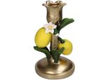 Portacandele Al Limone - 18 Cm - Portacandele Decorativo In Giallo Fresco - Decorazione Da Tavolo E Accessorio Per La Casa - Idea Decorativa Estiva