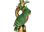 Portacandele Uccello Colorato 33,5 Cm - Portacandele In Poliresina Verde - Accessorio Giocoso Per La Casa E Portacandele Decorativo A Forma Di Uccello