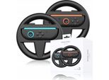 2X Joy-Con Impugnatura Volante Per Nintendo Switch 2 NSW2 Per Mario Kart / 2X Nero / JYS-NS226
