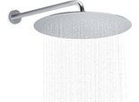 Joho Soffione Doccia A Pioggia In Acciaio Inox Con Ugelli Anticalcare, Grande 40 Cm Soffione Doccia Rotondo Soffioni Doccia Da Incasso Cromato