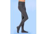 Strickstrumpfhose HUDSON, Damen, Gr. 3/47, grau (grau, meliert), 90% Baumwolle, 8% Polyamid, 2% Elasthan, Strumpfhosen