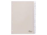 Durable Divisorio A4 20 Tasti A-Z Termosaldati Con Indice E Foratura 80X80X80 Mm, Trasparente, 680019