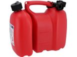 Contenitore Doppio Per Combustibile + Miscela Carburante "Profi"" 6+3 Litri, Rosso"
