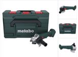 Metabo W 18 L 9-125 Smerigliatrice Angolare A Batteria 18 V 125 Mm + Metabox (602247840) - Senza Batteria, Senza Caricabatterie